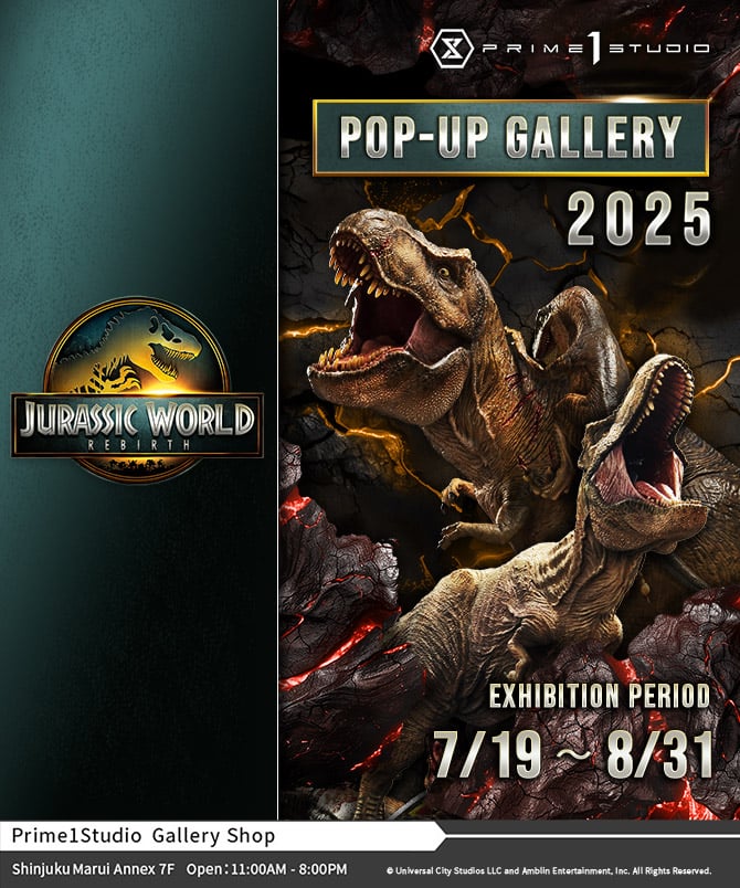 [Free Admission] The Dinosaurs Are Back! Fan-Favorite Statues from the "Jurassic World" Series Take Over Our Shinjuku Gallery&mdash;New Exhibition Starts Saturday, July 19!